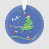 Coureur d'arbre de Noël personnalisé avant/arrière (devant)
