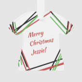 Coureur de Noël cross-country personnalisé © (dos)