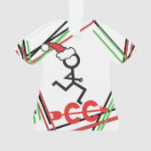 Coureur de Noël cross-country personnalisé © (devant)