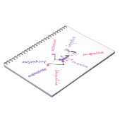 Coureur Lady rose violet Carnet personnalisé (Côté gauche)