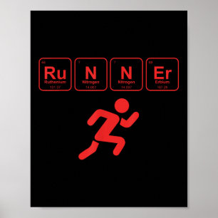 Coureur Tableau Périodique Drôle Coureur Marathon