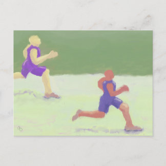 Coureurs, carte postale