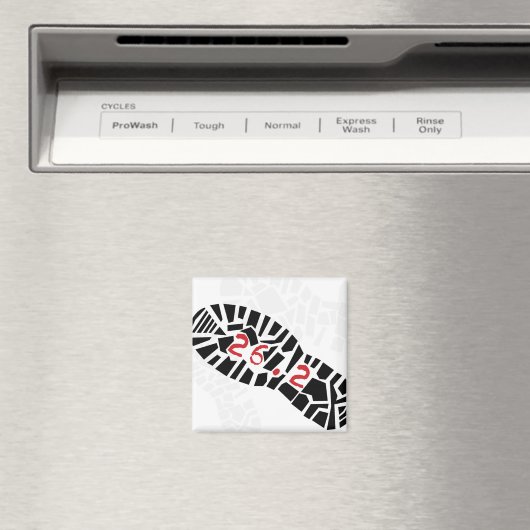 Coureurs de marathon 26,2 Magnet (In Situ (Lave-vaisselle))