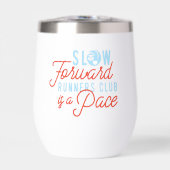 Coureurs Lents Club Drôle Citation Bleu Orange Tex (Avant)