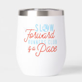 Coureurs Lents Club Drôle Citation Bleu Orange Tex (Arrière)