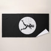 Coureuse entraînée pour la prochaine longue distan (Serviette de bain)