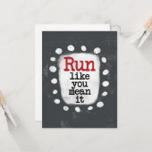 Courez Comme Vous Voulez Dire Carte De Voeux (Devant/Arrière en situation)