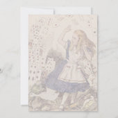 Courez la course d'Alice ! Invitations de ~ (Dos)