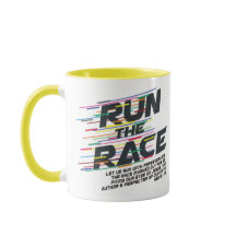 Courez la tasse de chrétien de course