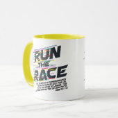 Courez la tasse de chrétien de course (Devant gauche)