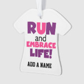 Courez le rose pourpre de la vie d'étreinte (devant)