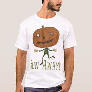 Courez le T-shirt détruit par citrouille parti