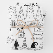 "Courez-moi !" Feuilles d'enveloppement de Noël Gn (En situation)