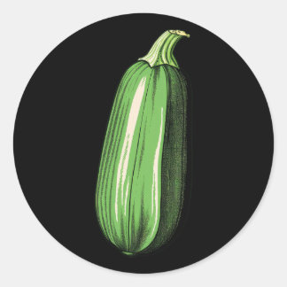 courgette luie makkelijke grappige bijpassende hal ronde sticker