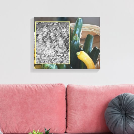courgette squash groenten Creëer uw eigen foto Canvas Afdruk (Insitu (Woonkamer))