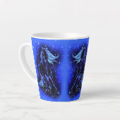 Courir Cheval Latte Mug (Angle gauche)