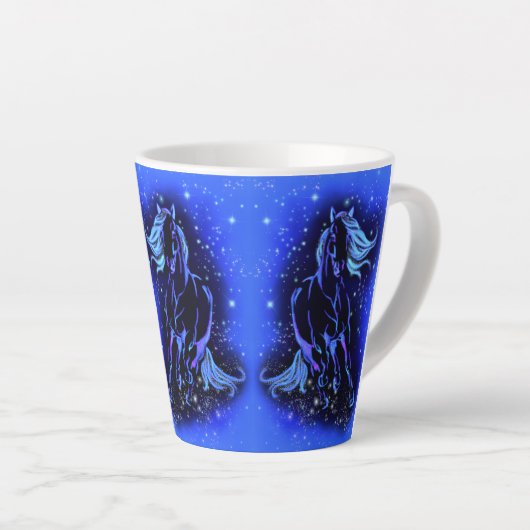 Courir Cheval Latte Mug (Angle droit)