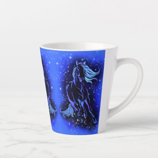 Courir Cheval Latte Mug (Droite)