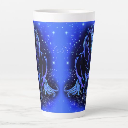 Courir Cheval Latte Mug (Devant)