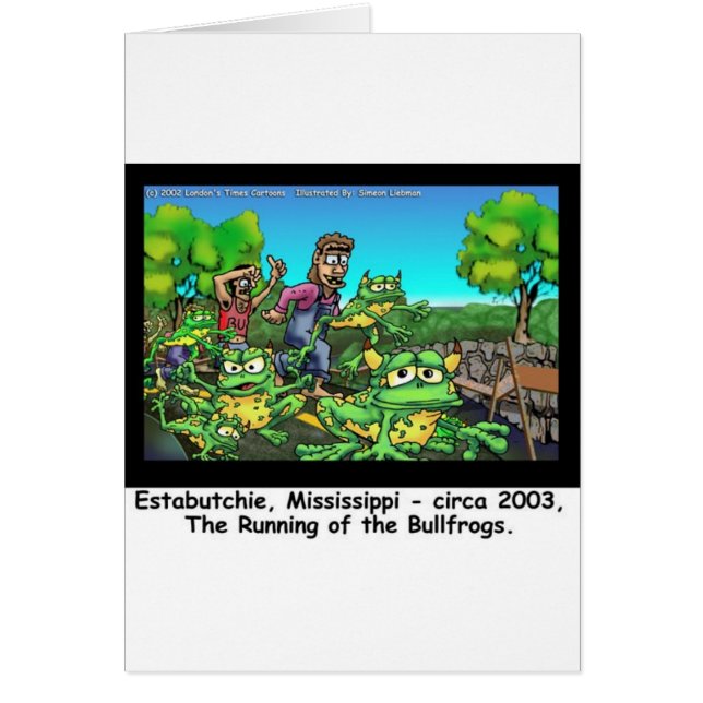 Courir Des Grenouilles À Taureau Drôle Cadeaux/Obj (Devant)