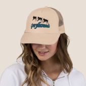 Courir Greyhounds Casquette chien (En situation)