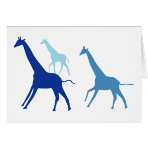 Courir la girafe (bleue)