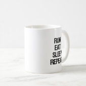 Courir Manger Dormir Répéter la Mug du coureur (Devant droit)