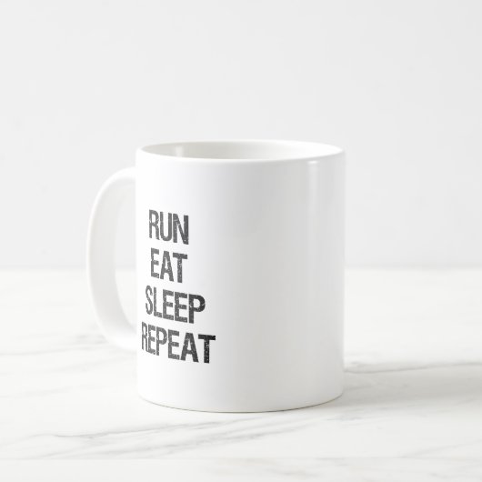 Courir Manger Dormir Répéter la Mug du coureur (Devant gauche)