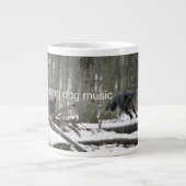 Courir Musique Chien Jumbo Mug (Devant)