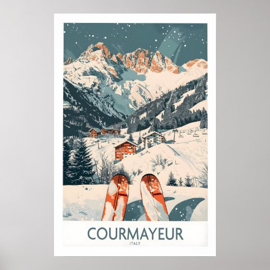 Courmayeur Print Italië 1 (Voorkant)