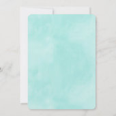 Couronne aquarelle florale Invitation de fête d'an (Dos)