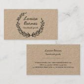 couronne asymétrique russe sur carte de visite kra (Devant / Derrière)