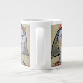 Couronné Avec Amour Jumbo Mug (Dos)