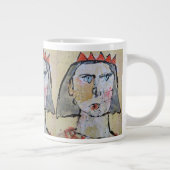 Couronné Avec Amour Jumbo Mug (Droite)