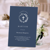 couronne blanche | Invitation au baptême