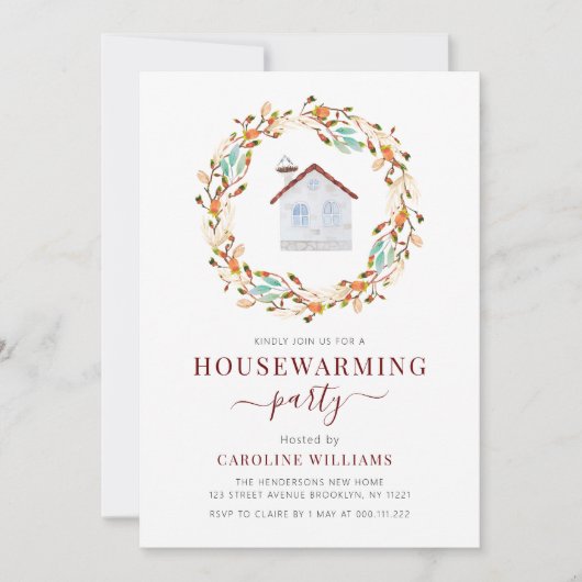 couronne bohème invitation à réchauffer (Devant)