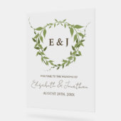 Couronne botanique de mariage tons terre (Angle)