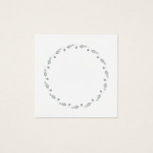 Couronne botanique simple de fleurs en monochrome