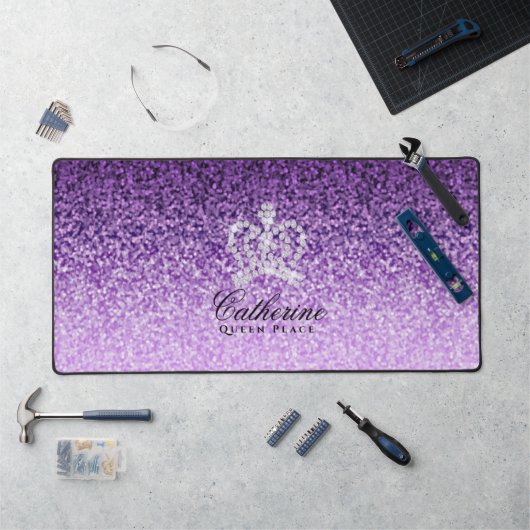 Couronne brillante luxe violet (Poste de travail)