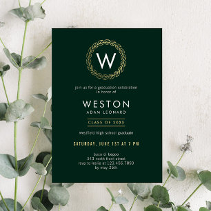 Couronne classique COULEUR ÉDITABLE Invitation de
