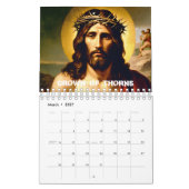 Couronné dans la table de Grace Jesus Calendrier (Mar 2027)