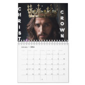 Couronné dans la table de Grace Jesus Calendrier (Jan 2026)