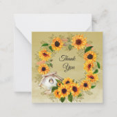 Couronne D'Aquarelle Carte de remerciements De Tou (Devant)