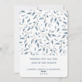 Couronne de carte de vœux photo à plat pour les fê (Dos)