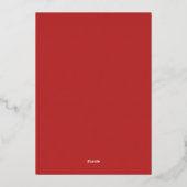 Couronne de casse-noisettes rouge Invitation à une (Verso)