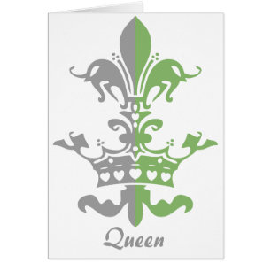 Couronne de coeur de Fleur - vert