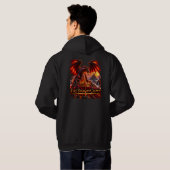 Couronne de dragon de feu Fantaisie Pullover à cap (Dos entier)