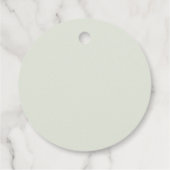 Couronne de eucalyptus verdure Étiquette de faveur (Dos)