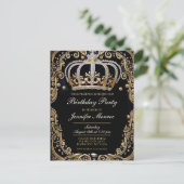 Couronne de fête d'anniversaire royale Invitation  (Debout devant)