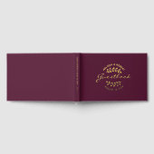 Couronne de feuilles d'or sur mariage bordeaux (Complet)